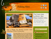 Tablet Screenshot of fishinsites.com